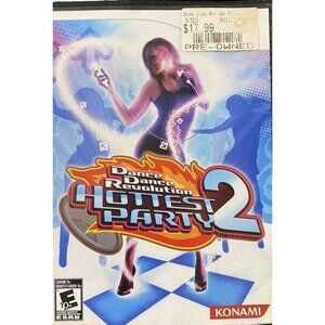 Dance Dance Revolution Hottest Party 2 Nintendo Wii Clean & Tested Workout Game